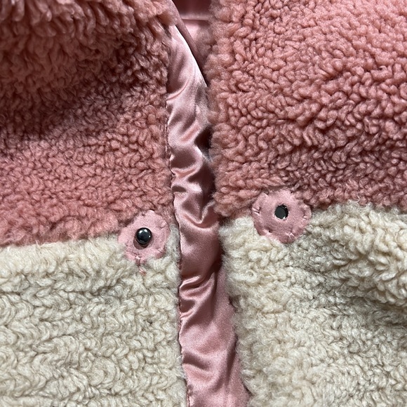 NEW BCBGeneration Color Block Teddy Faux Fur Coat - Picture 12 of 15